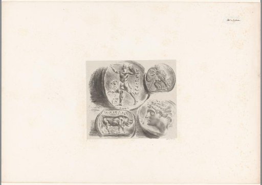 Studies of four ancient medals