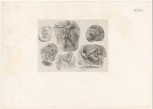 Studies of six ancient medals
