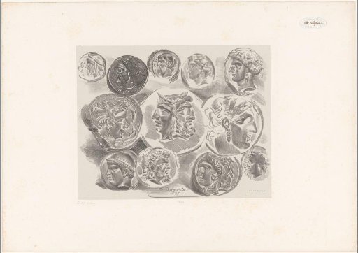 Studies of twelve ancient medals