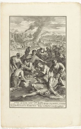 Israelites fall ill from the quails they eat