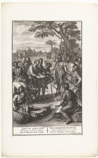 Gibeonites trick Joshua into a peace treaty