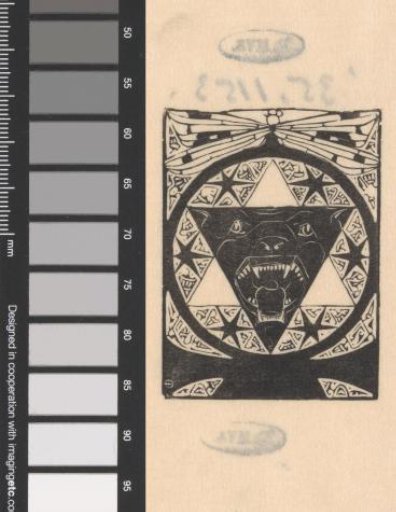 Theosophical Emblem with a Barking Dog's Head