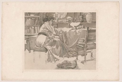 Woman and cat in a studio