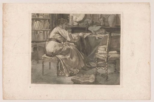 Woman and cat in a studio