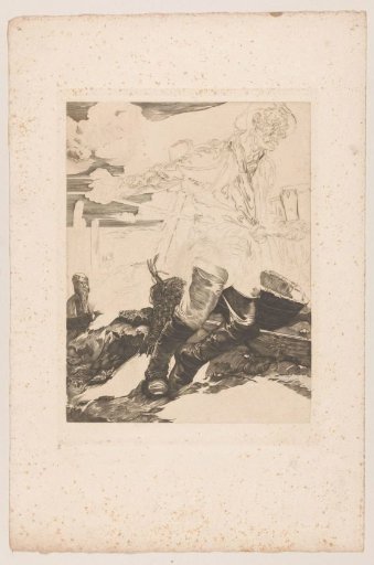 Worker Lowering a Rope
