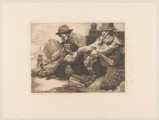 Two Labourers Shovelling