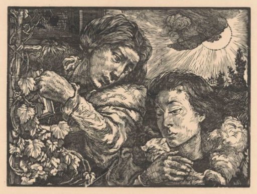 Two Women by a Vine