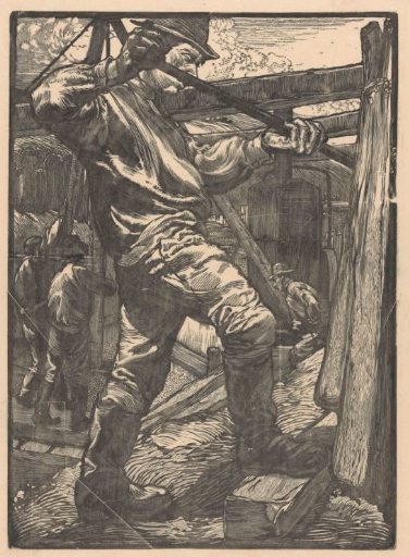 Straining Labourer