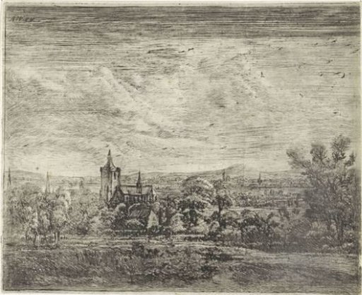 Village View with a Church