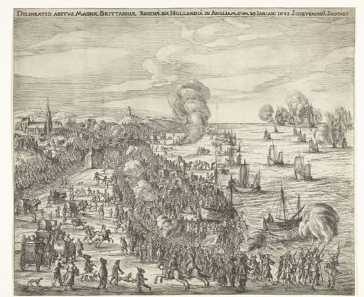 Departure of Queen Henrietta Maria from Scheveningen to England, 1643
