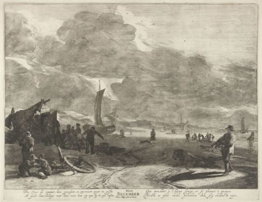 Beach Scene: The Month of December and the Season of Winter