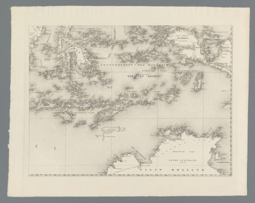 Map of the Dutch East Indies, Bottom Right Section