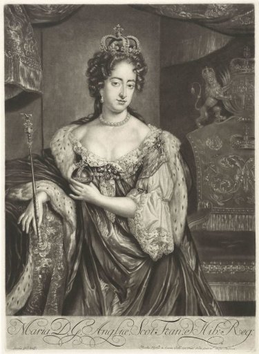 Portrait of Queen Mary II Stuart