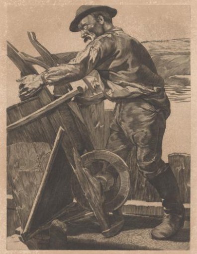 Worker with a Wheelbarrow