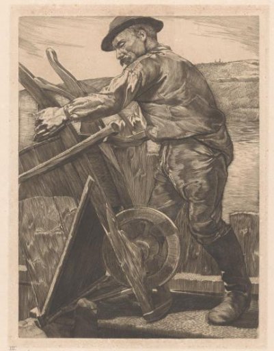 Worker with a Wheelbarrow