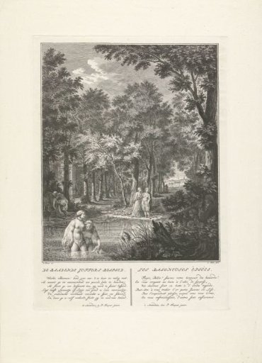 Peeping at the Bathing Maidens