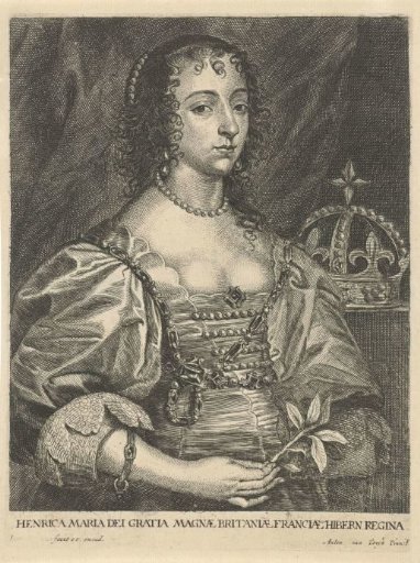 Portrait of Henrietta Maria of Bourbon, Queen of England