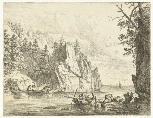 River Landscape with Fishermen