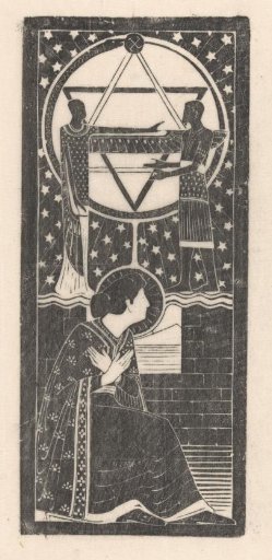 Figures at a theosophical emblem