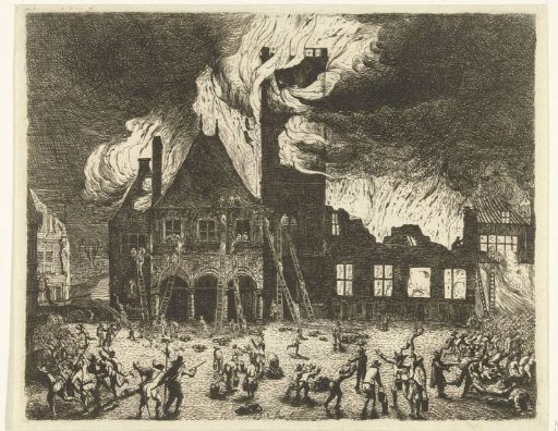 The Fire in the Old Town Hall of Amsterdam, 1652