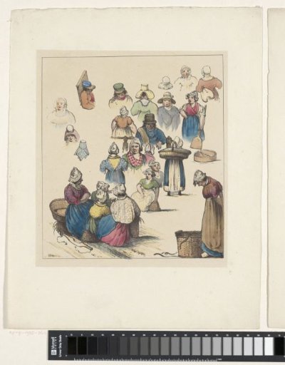 Figure studies (third sheet), 1833