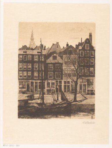 View of the Lauriergracht and the Wester Tower