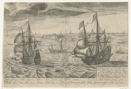 Seascape with view of the fort of Rammekens