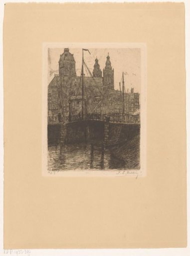 View of the St. Nicholas Church and the Schreierstoren in Amsterdam