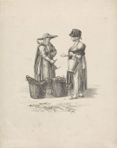 Eel Seller with a Customer