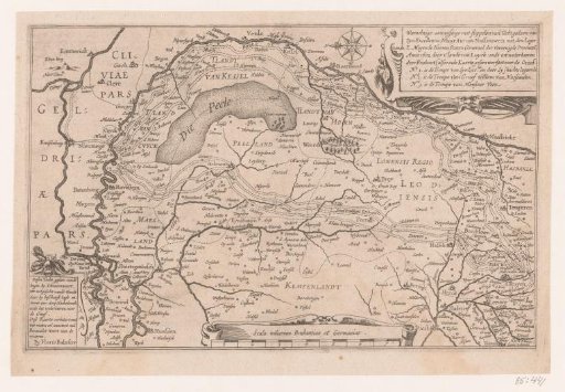 Map showing the Campaign of Prince Maurice in the Land of Liège