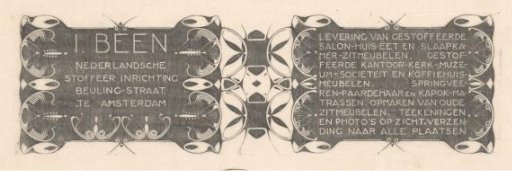 Visiting card of I. Been