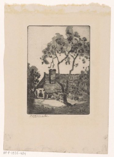 Tree near a Farmhouse