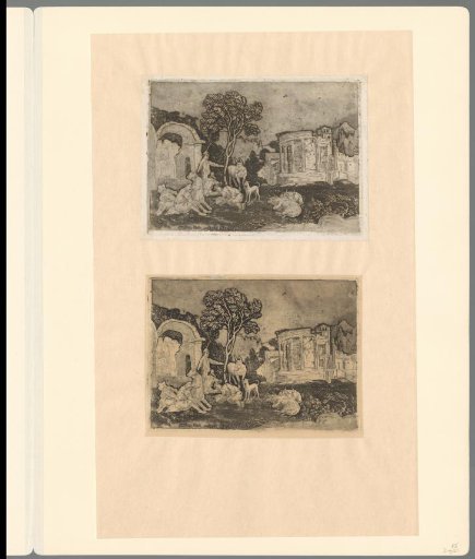 Landscape with Cattle and Classical Ruins