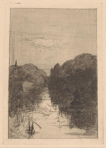 Landscape with ditch