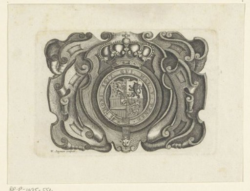 Ornament with the coat of arms of the Order of the Garter