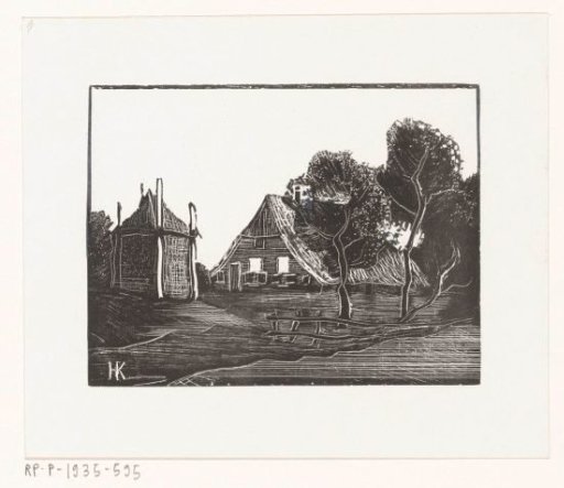 Farmhouse with Hay Barn