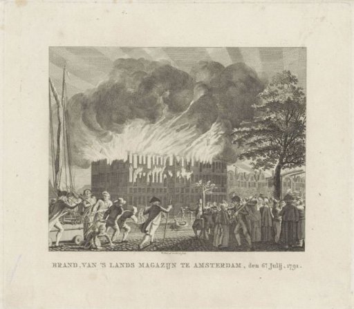 Fire at the State Naval Magazine in Amsterdam, 1791