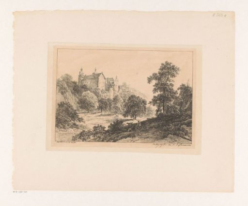 Hilly landscape with castle
