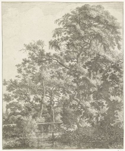 Narrow Bridge over a Stream