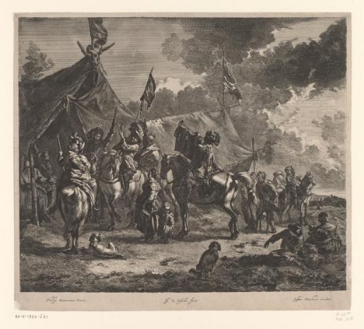 Herald in a military camp