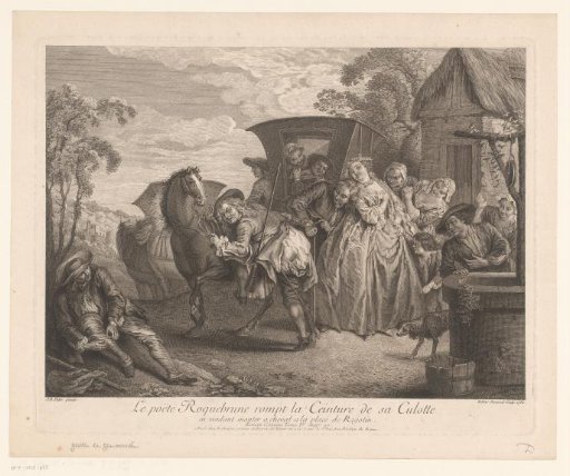 Theatrical scene from Paul Scarron's Roman Comique