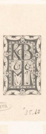 Monogram of Karel de Bazel and Mathieu Lauweriks