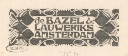 Visiting Card of Karel de Bazel and Mathieu Lauweriks