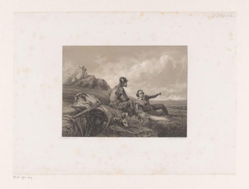 Soldier and Civilian in a Landscape