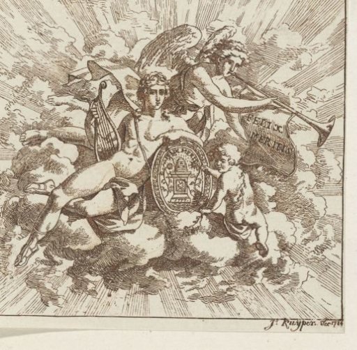 Allegorical composition on Felix Meritis