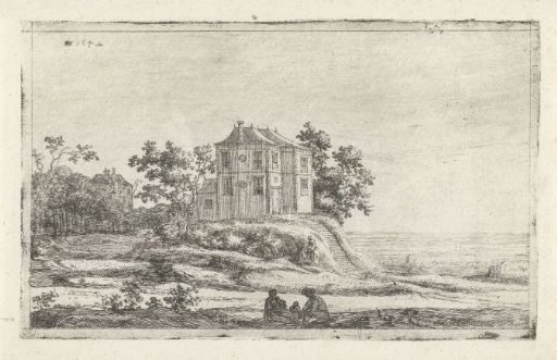 House in a hilly landscape