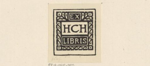 Ex libris of H.C.H.