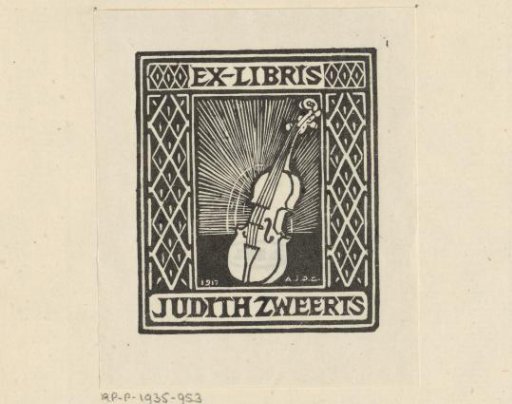 Ex libris of Judith Zweerts