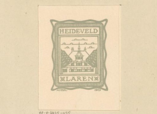 Ex libris of Huize Heideveld, Laren