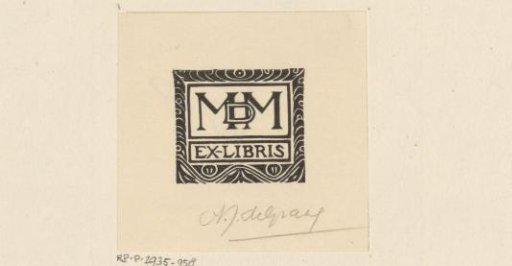 Ex libris of M.d.M.